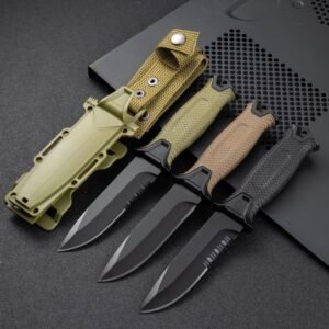 Explorer II utomhusjaktkniv vildmarksutforskning självförsvarskniv utomhuscamping bärbar kniv multifunktionell taktisk kniv