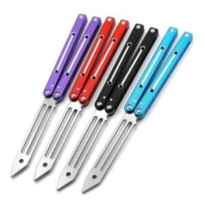 V4 Butterfly 6061 Aluminium Bright Slot Training Balisong Knife