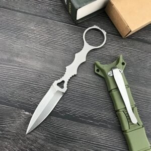 Fastbladskniv i rostfritt stål med Kydex-slida Camping Bärbar Överlevnad Taktisk Multiverktyg Hand EDC-knivar