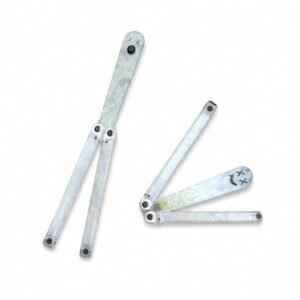 Transparent Butterfly Knife Uncut Training Knife Folding Knife Flinginging Knife Plastic pc Squid Smiley Joker