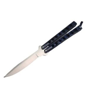 Hög kvalitet Helix Butterfly Balisong Knife BLUE