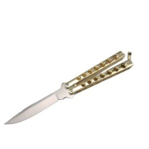 Hög kvalitet Helix Butterfly Balisong Knife GOLD