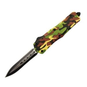 5.5 tum Militär automatkniv-kamouflage