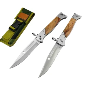 AK47 bajonett springkniv med bakre klämfäste (stor)