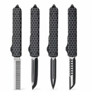 Strukturerat handtag OTF-kniv
