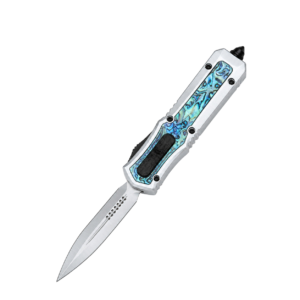 fjäril och Abalone snabbutfällande OTF-kniv
