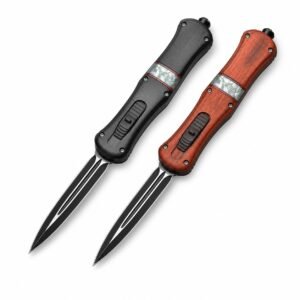 fjäril A019 dubbeleggad OTF-kniv