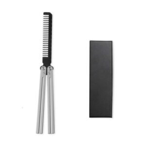 Stainless steel comb Aluminum Handle Practice