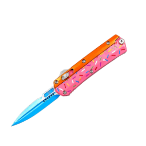 med zinkhandtag mini ormgud Donut OTF-kniv